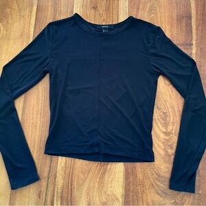 Forever 21 Black Basic Long Sleeve Tee